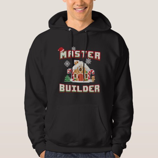 Master Builder Gingerbrood House Construction Deco Hoodie (Voorkant)