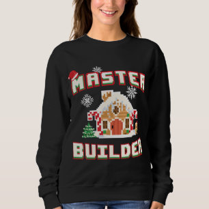 Master Builder Gingerbrood House Construction Deco Trui