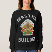 Master Builder Gingerbrood House Funny Kerstmis B Trui (Voorkant)