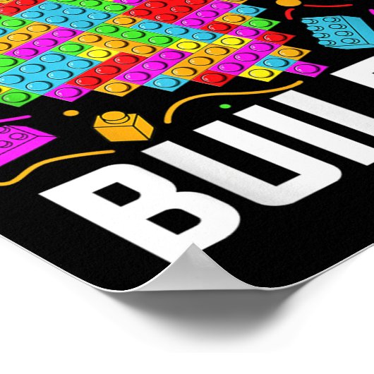 Master Builder Heart Block Brick Building Poster (Hoek)