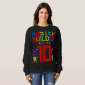 Master Builder is 10 jaar oud gebouw 10th Birthda Trui (Voorkant volledig)