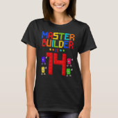 Master Builder is 14 jaar oud gebouw 14e verjaarda T-shirt (Voorkant)