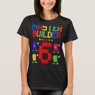 Master Builder is 6 jaar oud gebouw 6e verjaardag T-shirt