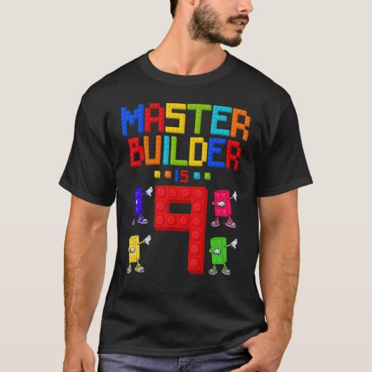 Master Builder is 9 jaar oud gebouw, 9 jaar T-shirt (Voorkant)