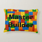 Master Builder Kinder blokken - Rechthoekig kussen (Achterkant)