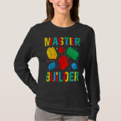 Master Builder Kinder bouwstenen Brick Speelgoed M T-shirt (Voorkant)