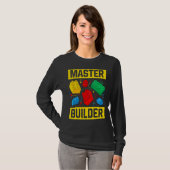 Master Builder Kinder bouwstenen Brick Speelgoed M T-shirt (Voorkant volledig)
