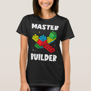 Master Builder Kinder bouwstenen Brick Speelgoed M T-shirt