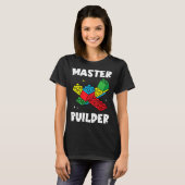 Master Builder Kinder bouwstenen Brick Speelgoed M T-shirt (Voorkant volledig)