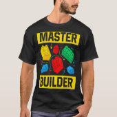 Master Builder Kinder bouwstenen Brick Speelgoed M T-shirt (Voorkant)