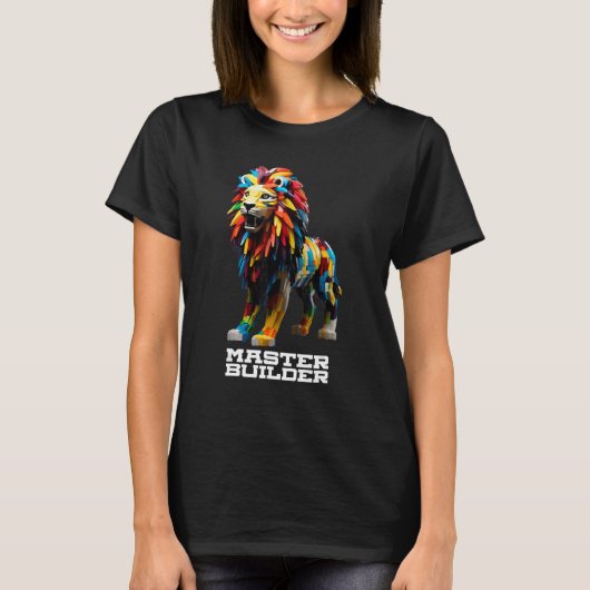 Master Builder Kinder bouwstenen Speelgoed Master T-shirt (Voorkant)