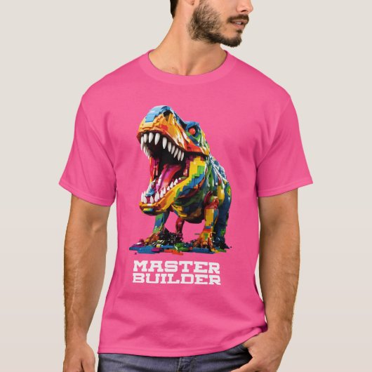 Master Builder Kinder bouwstenen Speelgoed Master  T-shirt (Voorkant)