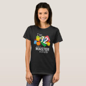 Master Builder Leuke Blokgebouw 12e Verjaardag B T-shirt (Voorkant volledig)