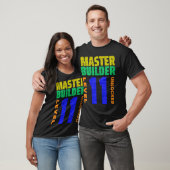 Master Builder Level 11 11e geboortedag geopend T-shirt (Unisex)