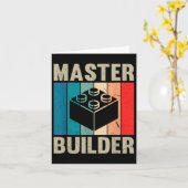 Master Builder Recto Boys Bouwstenen Set Speelgoed Kaart (Gele Bloem)