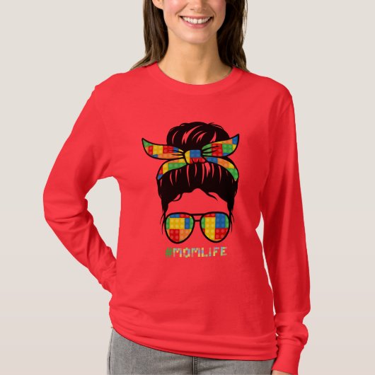 Master Builder-Shirt | Bouwsteenkop T-shirt (Voorkant)