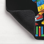 Master Builder T-shirt Dabbing Blokken Bakstenen B Muismat (Hoek)