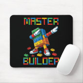 Master Builder T-shirt Dabbing Blokken Bakstenen B Muismat (Met muis)