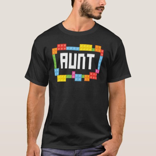 Master builder Tunt Bricks Blocks Building Familie T-shirt (Voorkant)