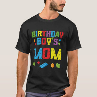 Master Builder Verjaardag Jongen's moeder Bouwsten T-shirt