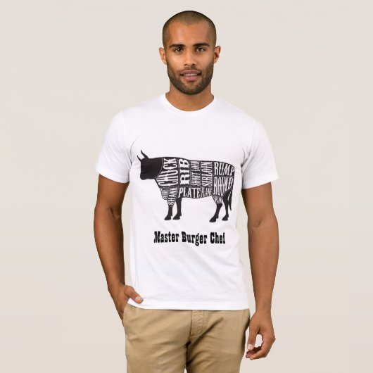 Master Burger Chef T-shirt (Voorkant volledig)