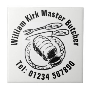 Master Butcher Butchers Winkelen Tegeltje