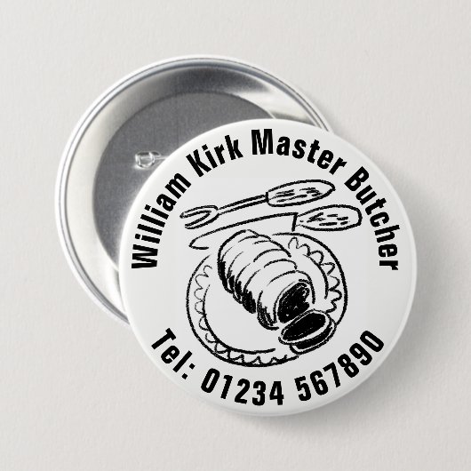 Master Butcher Button (Voorkant /achterkant)
