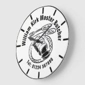 Master Butcher Cartoon. Grote Klok (Hoek)