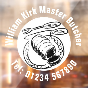 Master Butcher Winkel Raamklemmen Raamsticker