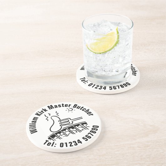 Master Butcher Zandsteen Onderzetter (Zijkant)