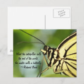 Master Butterfly Foto en citaat Briefkaart (Voorkant / Achterkant)