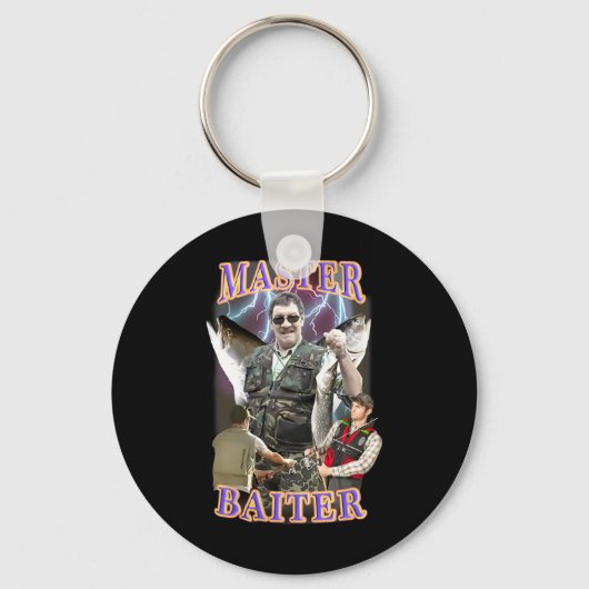 Master Byiter  B Vist Funny Angler Sleutelhanger (Voorkant)