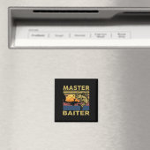Master Byiter Vissen-shirt Funny Opa B Dad Gi Magneet (Insitu (Vaatwasser))