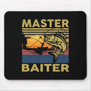 Master Byiter Vissen-shirt Funny Opa B Dad Gi Muismat