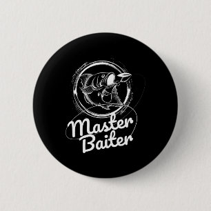 Master Byiter-Vissen Shirt Ronde Button 5,7 Cm
