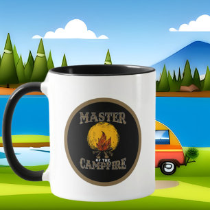 Master campfire add monogram camping mok