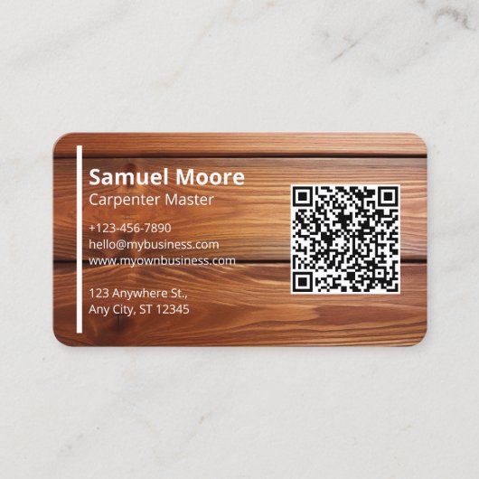 Master Carpenter Design Visitekaartje (Voorkant)