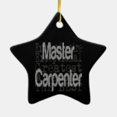 Master Carpenter Extraordinaire Keramisch Ornament (Achterkant)