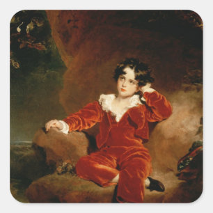 Master Charles William Lambton, 1825 Vierkante Sticker