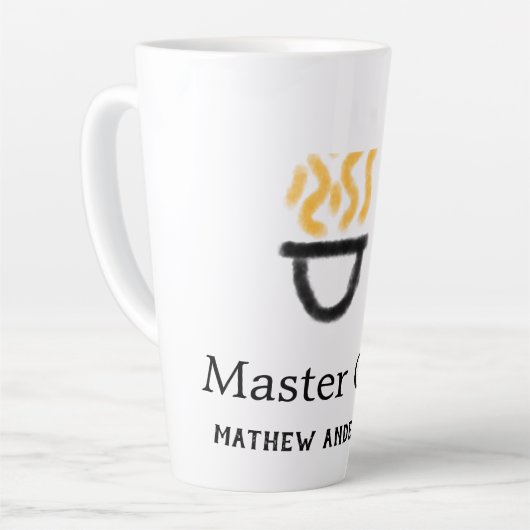 Master chef add name black pan yellow fire fume co latte mok (Linkerhoek)