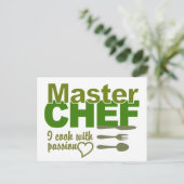 Master Chef-briefkaart Briefkaart (Staand voorkant)