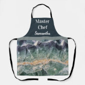 Master Chef Crystal Edelsteen Foto Kleurrijke Edel Schort (Voorkant)
