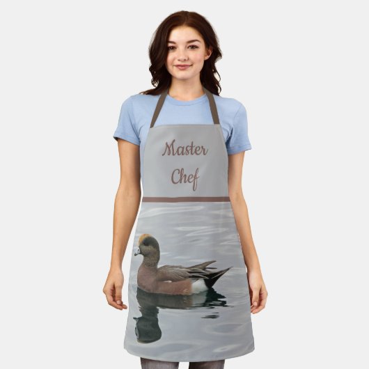 Master Chef Duck Foto Wigeon Calm Water Natuur Schort (Gedragen)