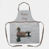 Master Chef Duck Foto Wigeon Calm Water Natuur Schort (Voorkant)