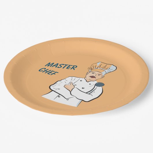 Master Chef, en  Cook Foto Papieren Bordje (Gekanteld)