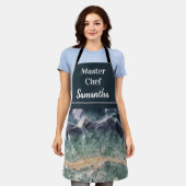 Master Chef Gemstone Foto Striped Beauful Gem Schort (Gedragen)