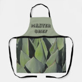 Master Chef Green Agave Leaf Photo Desert Plant Schort (Voorkant)