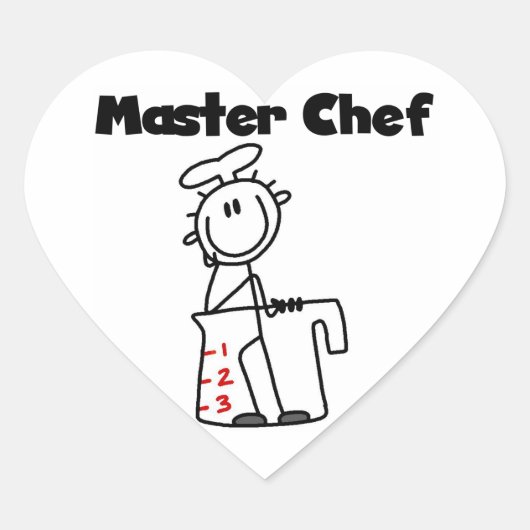 Master Chef Hart Sticker (Voorkant)