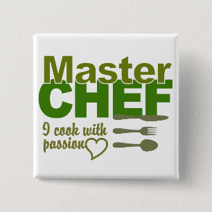 Master Chef-knop Vierkante Button 5,1 Cm