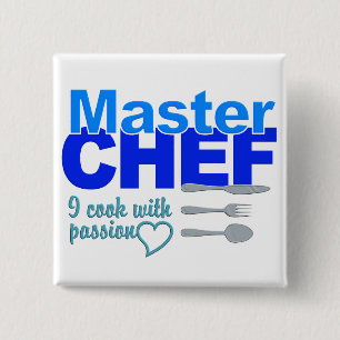 Master Chef-knop Vierkante Button 5,1 Cm